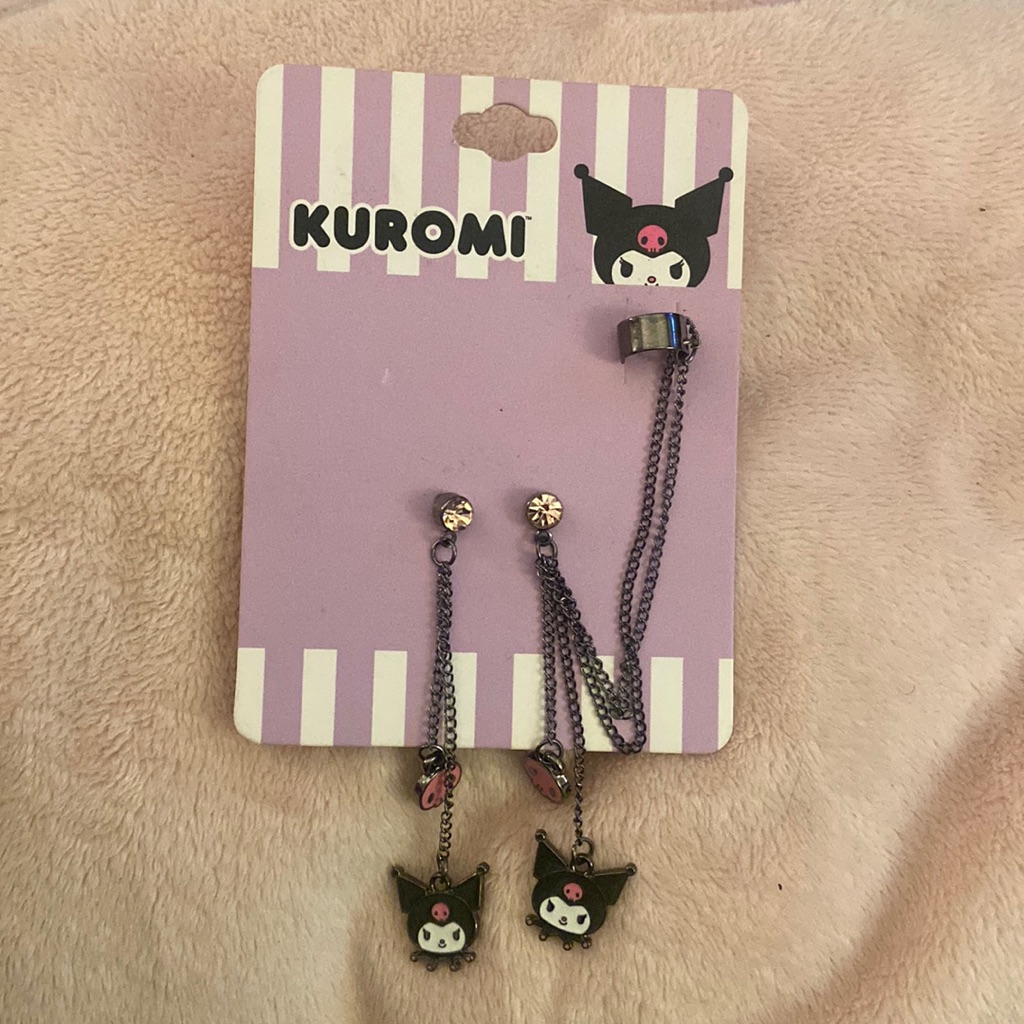 Hot Topic Sanrio Ear Cuff Set Kuromi Hello Kitty And Friends Earrings New 15$